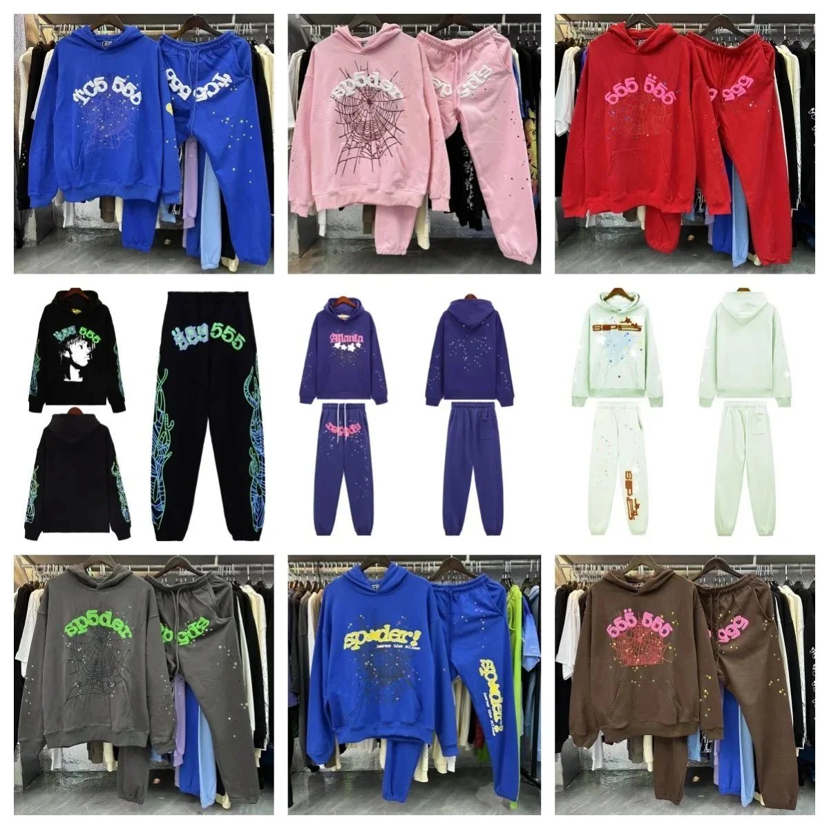 Spider Hoodie and Pants Set for Women - Trendy Casual Tracksuit