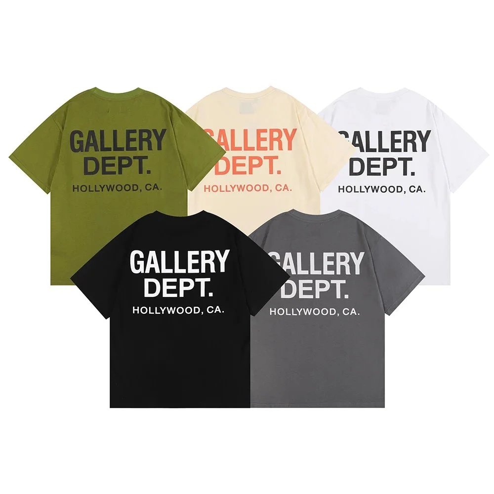 Gallery Dept T-Shirt Hollywood CA Logo Tee Men Women Streetwear Fashion