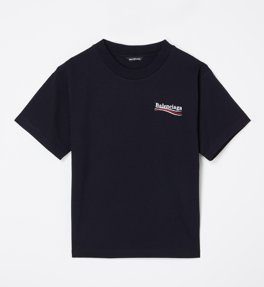 Balenciaga Logo Embroidered T-Shirt for Men