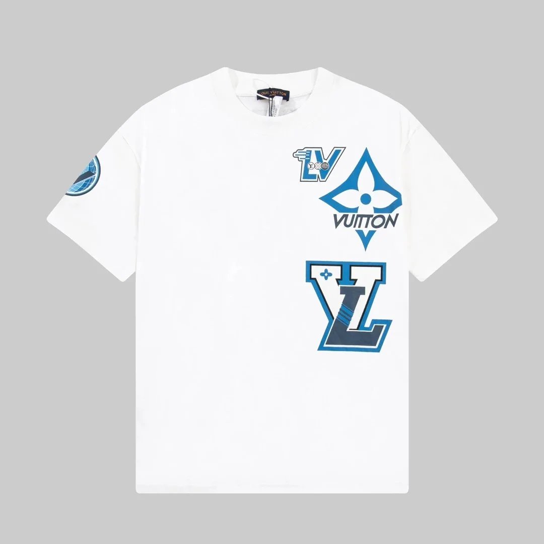 Louis Vuitton White Logo Print T-Shirt