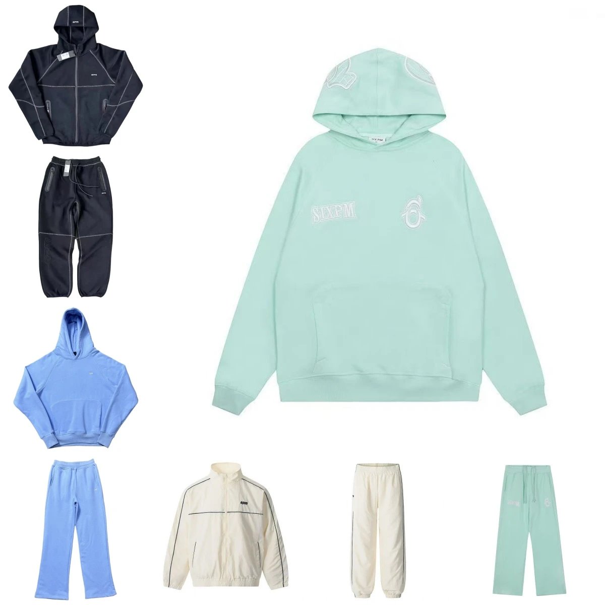 SEXPM Oversized Hoodie & Matching Tracksuit Set for Men and Women