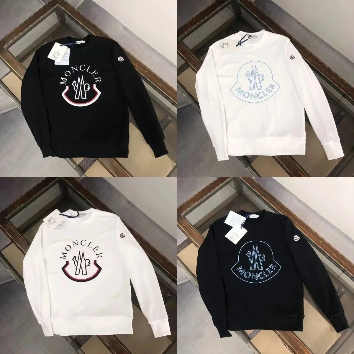Moncler Logo Crewneck Sweatshirt for Men and Women
