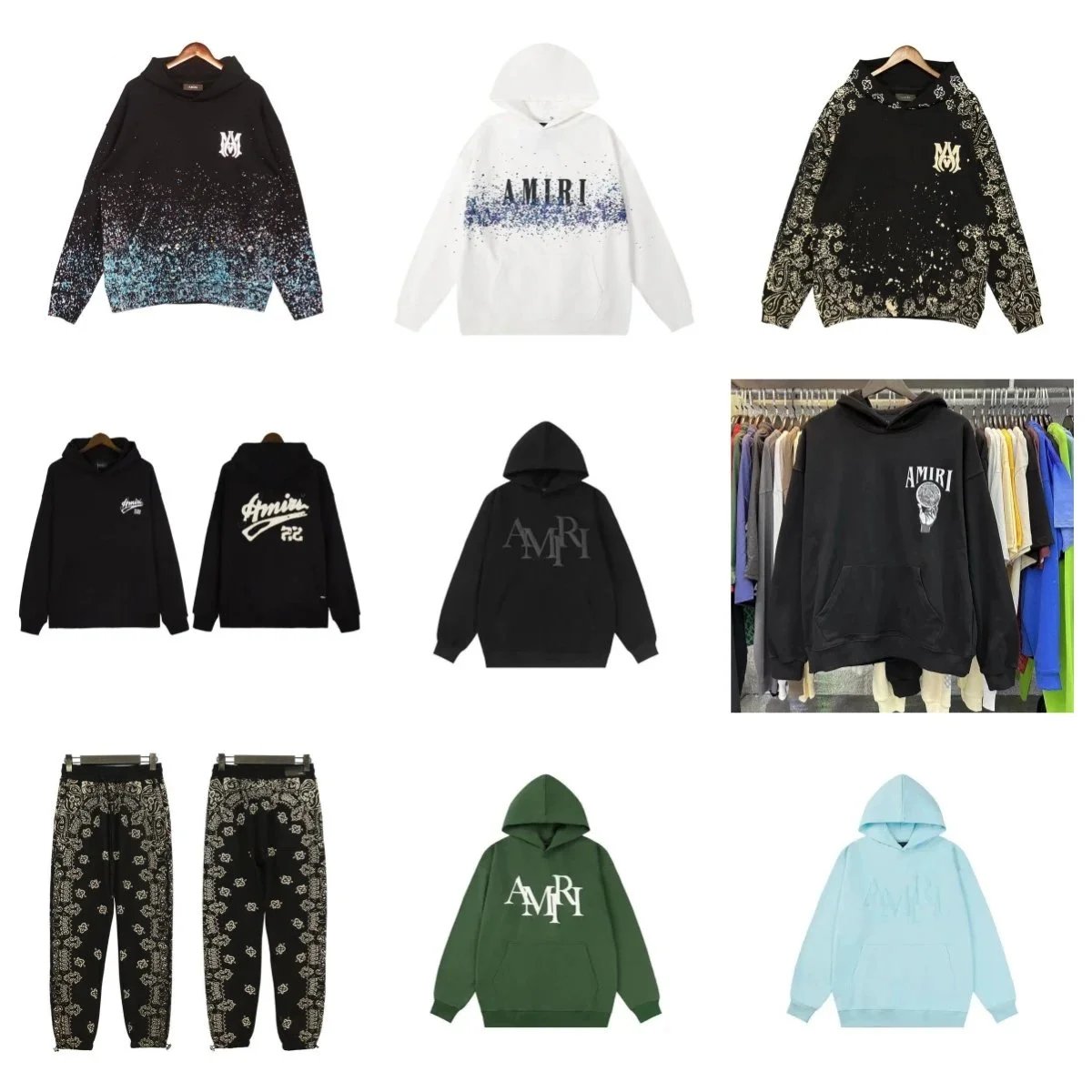 AMIRI Hoodies and Sweatshirts for Men Women Fashion Streetwear
