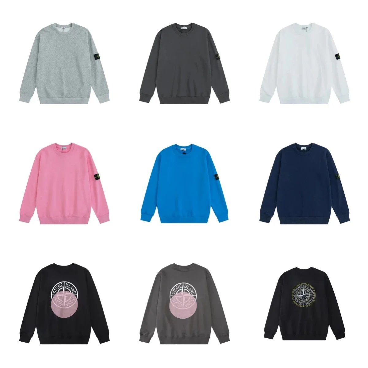Stone Island Crewneck Sweatshirt Men's Classic Logo Sweatshirt