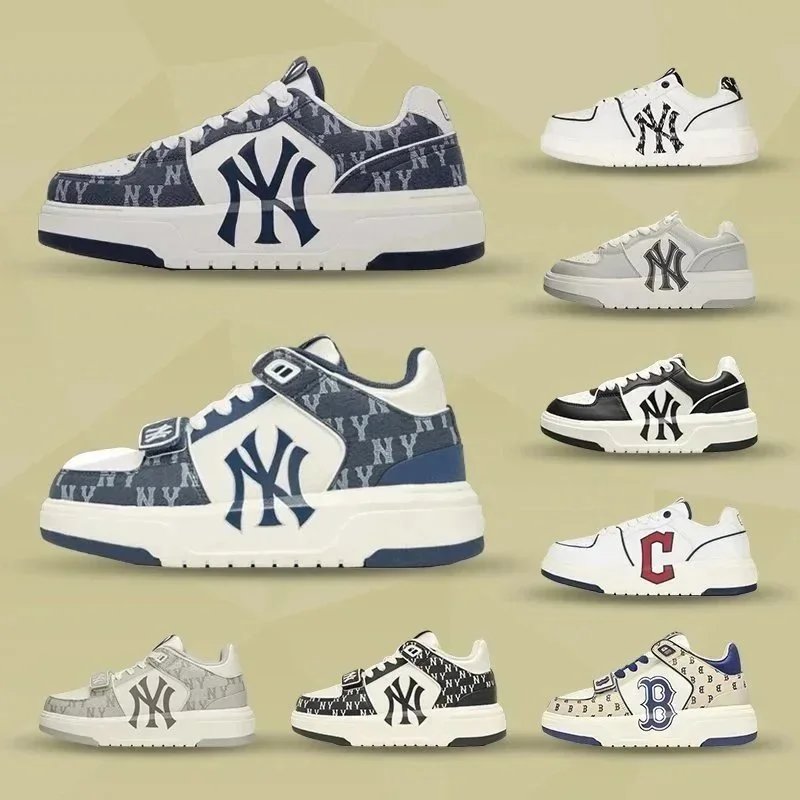 NY Yankees Logo Sneakers Fashion Sport Shoes for Men and Women