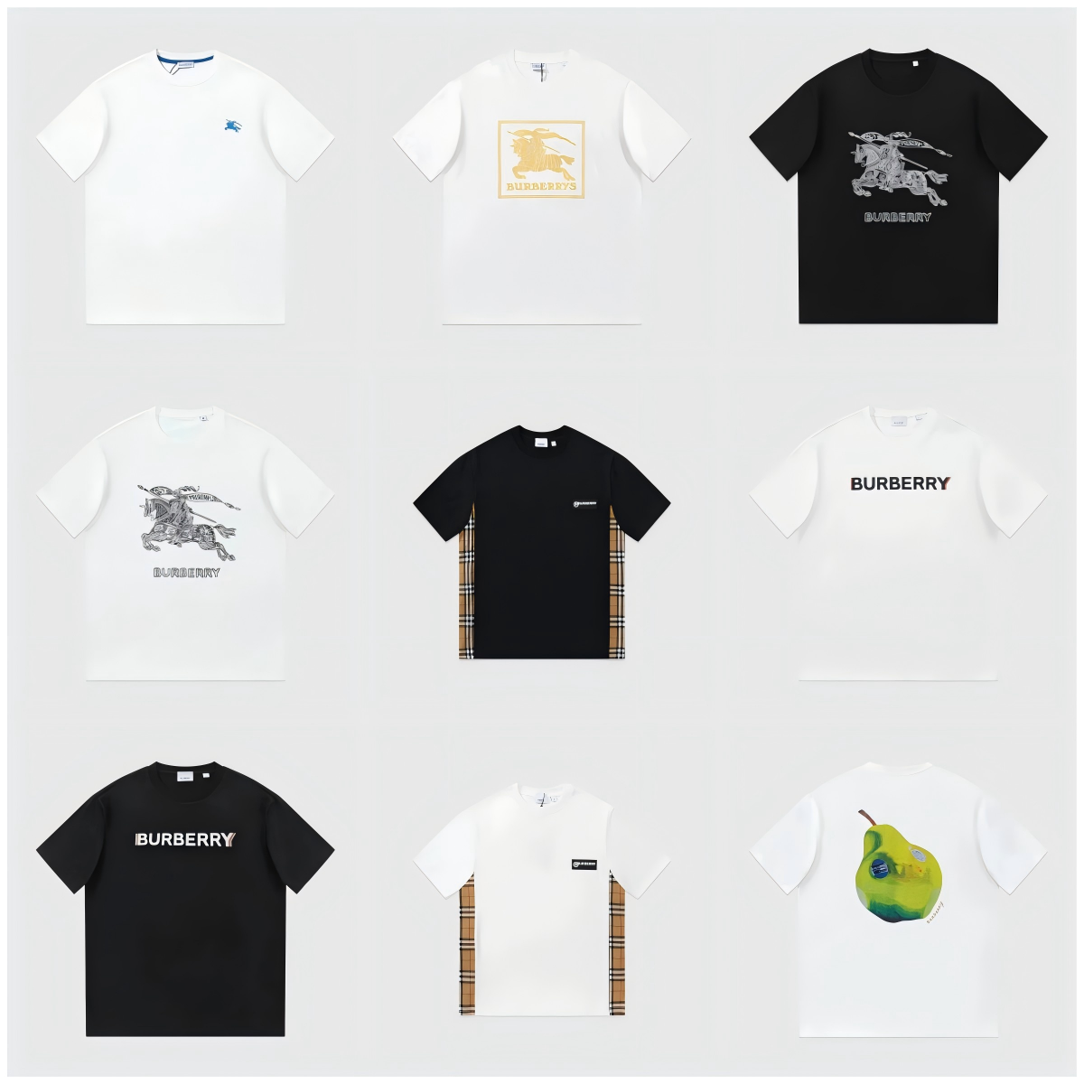 Burberry T-Shirts for Men - Classic Logo and Check Design