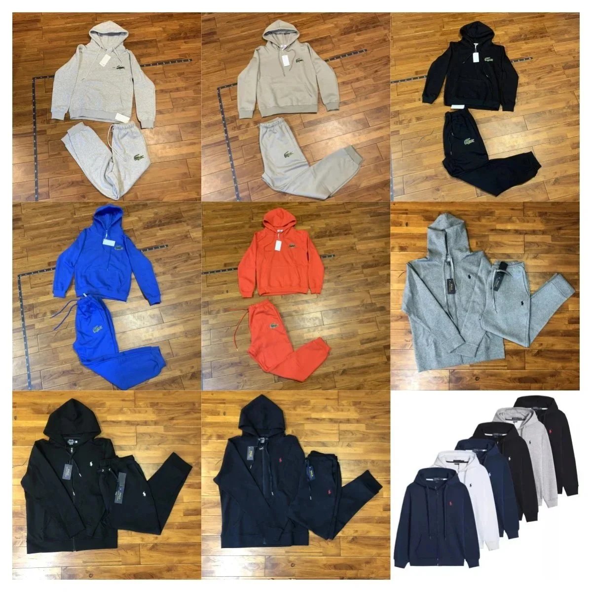 Lacoste Men's Hoodie and Sweatpants Set - Comfortable Tracksuit for Casual Wear