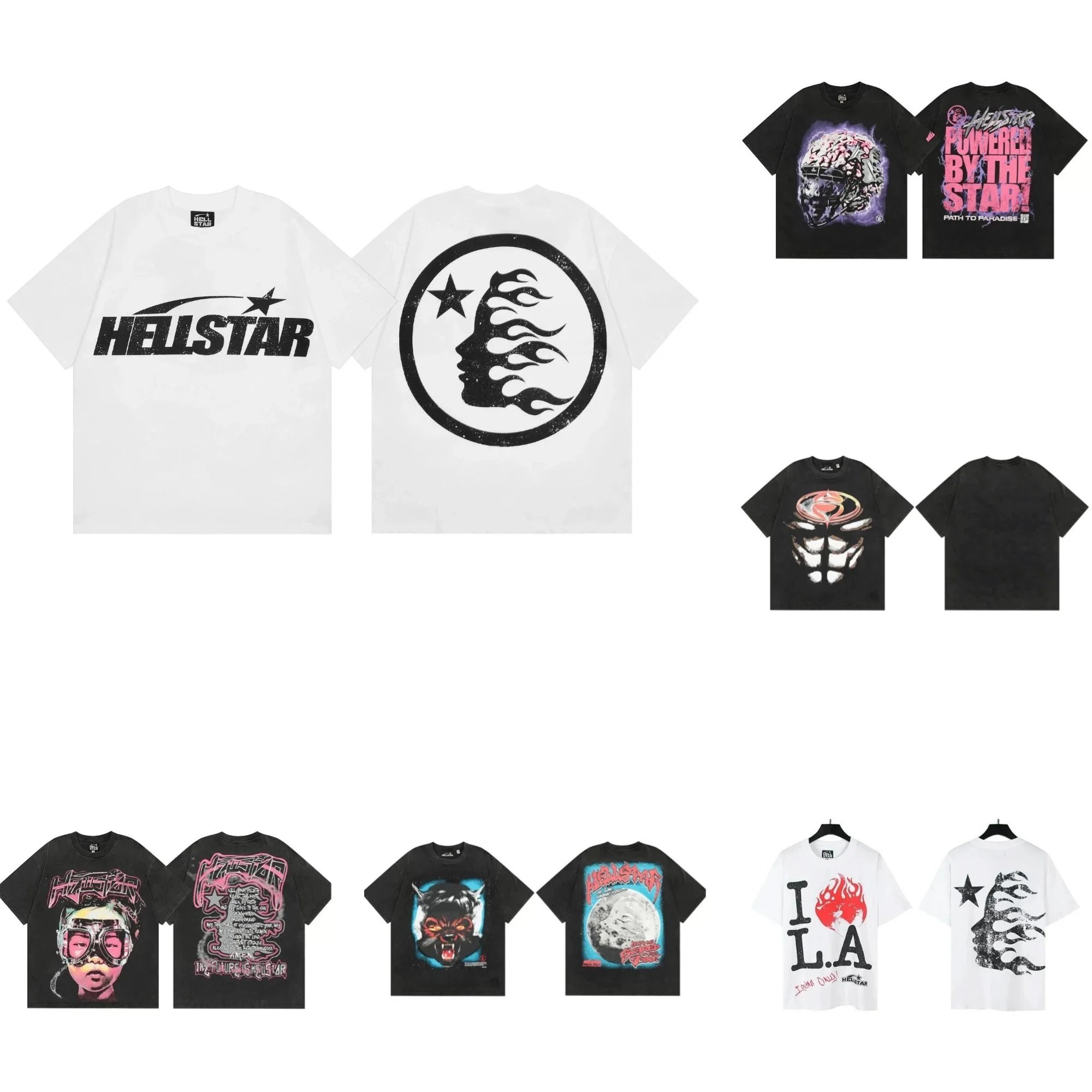 HELLSTAR Graphic T-Shirts for Men and Women Streetwear Fashion