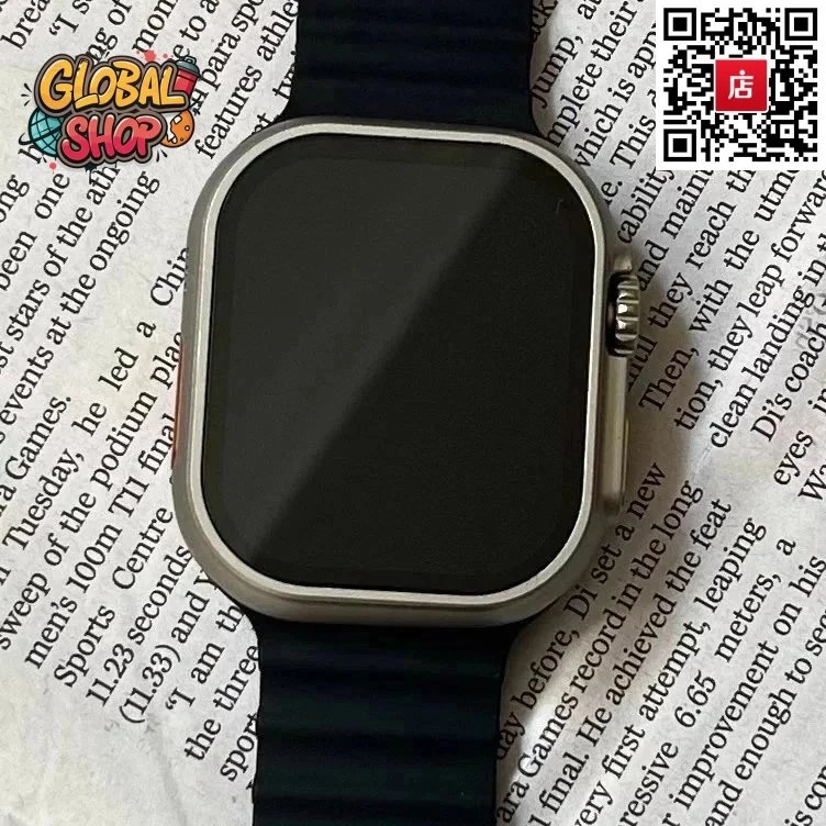 Apple Watch Series 8 Smartwatch with Aluminum Case and Black Band
