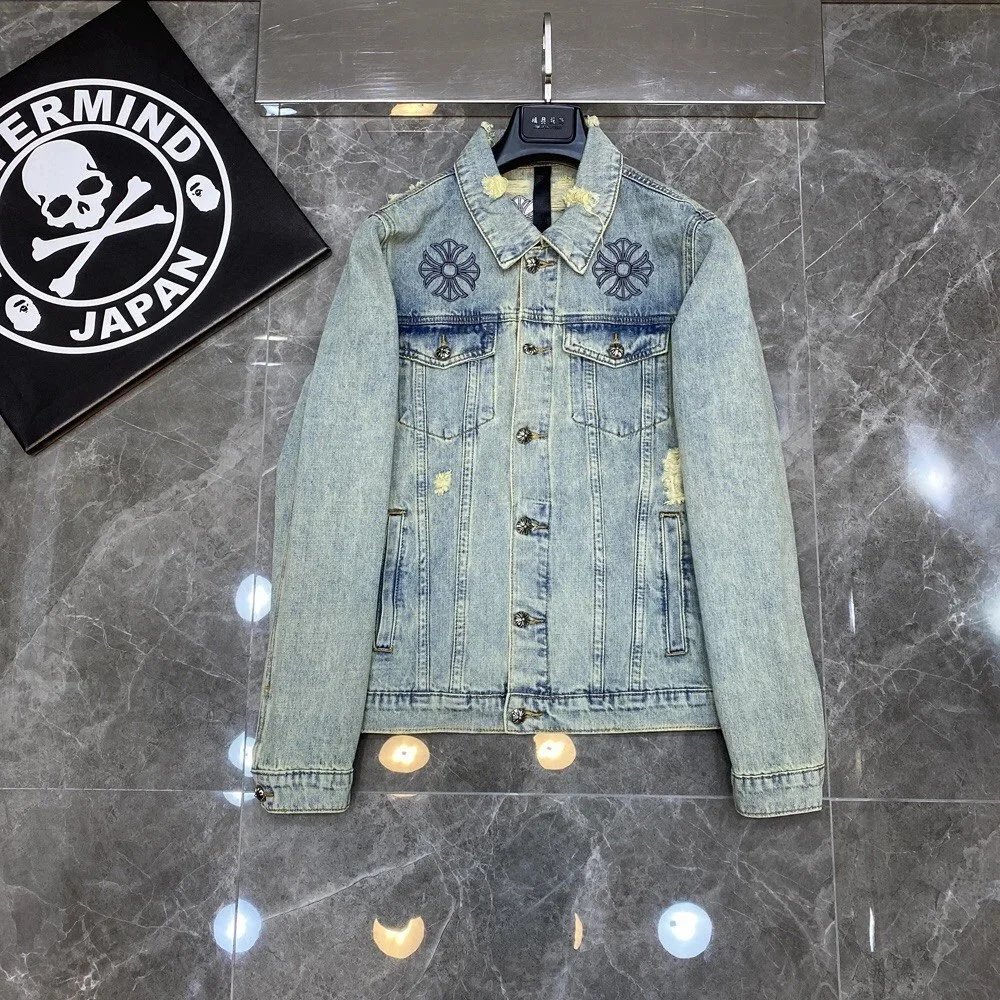 BAPE x ERMMIND Japan Denim Jacket with Floral Embroidery