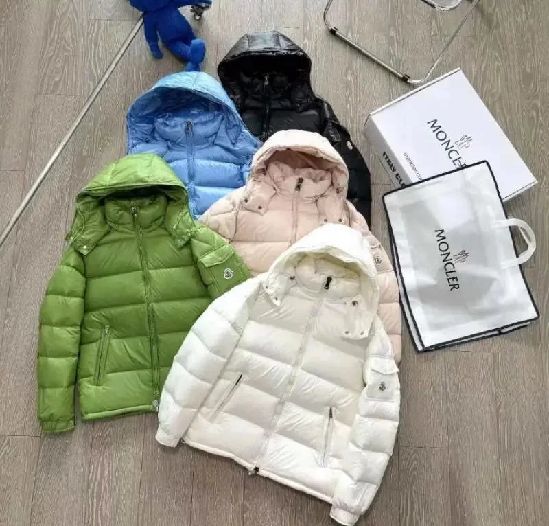 MONCLER Down Jacket Women's Hooded Puffer Coat Lightweight Winter Warm Outerwear