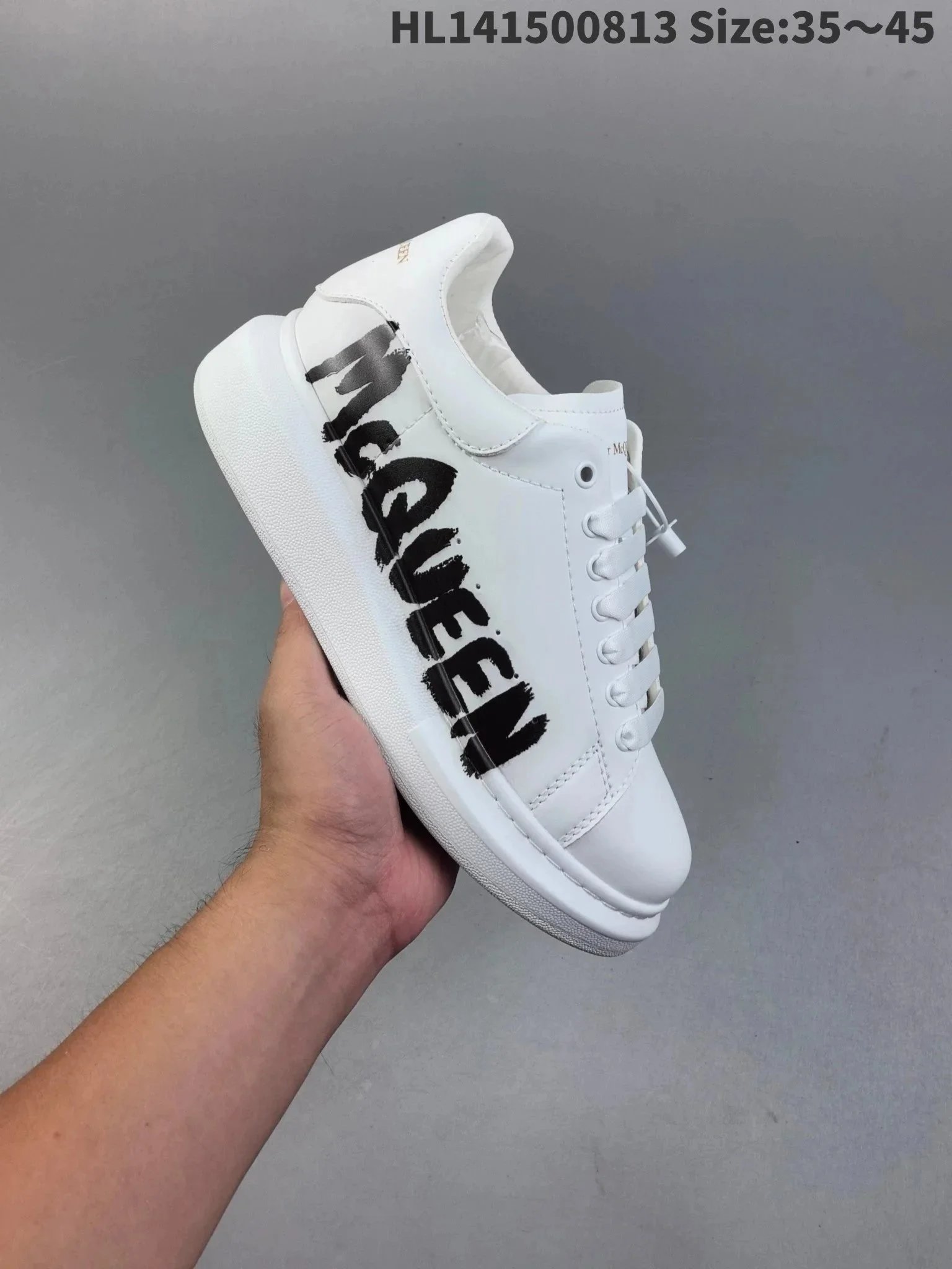 Alexander McQueen White Logo Sneakers for Men and Women