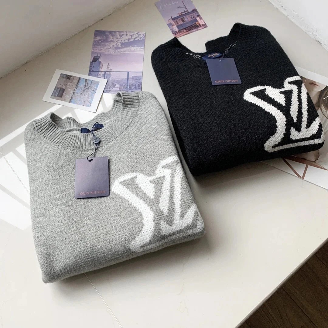 Louis Vuitton Monogram Knit Sweater for Men and Women