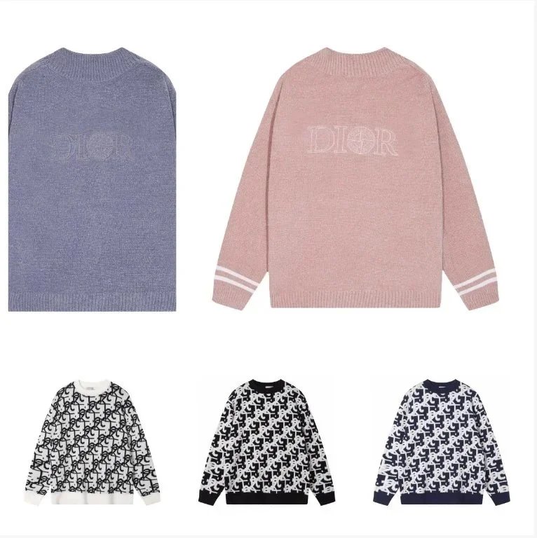 Dior Logo Knit Sweater for Men and Women