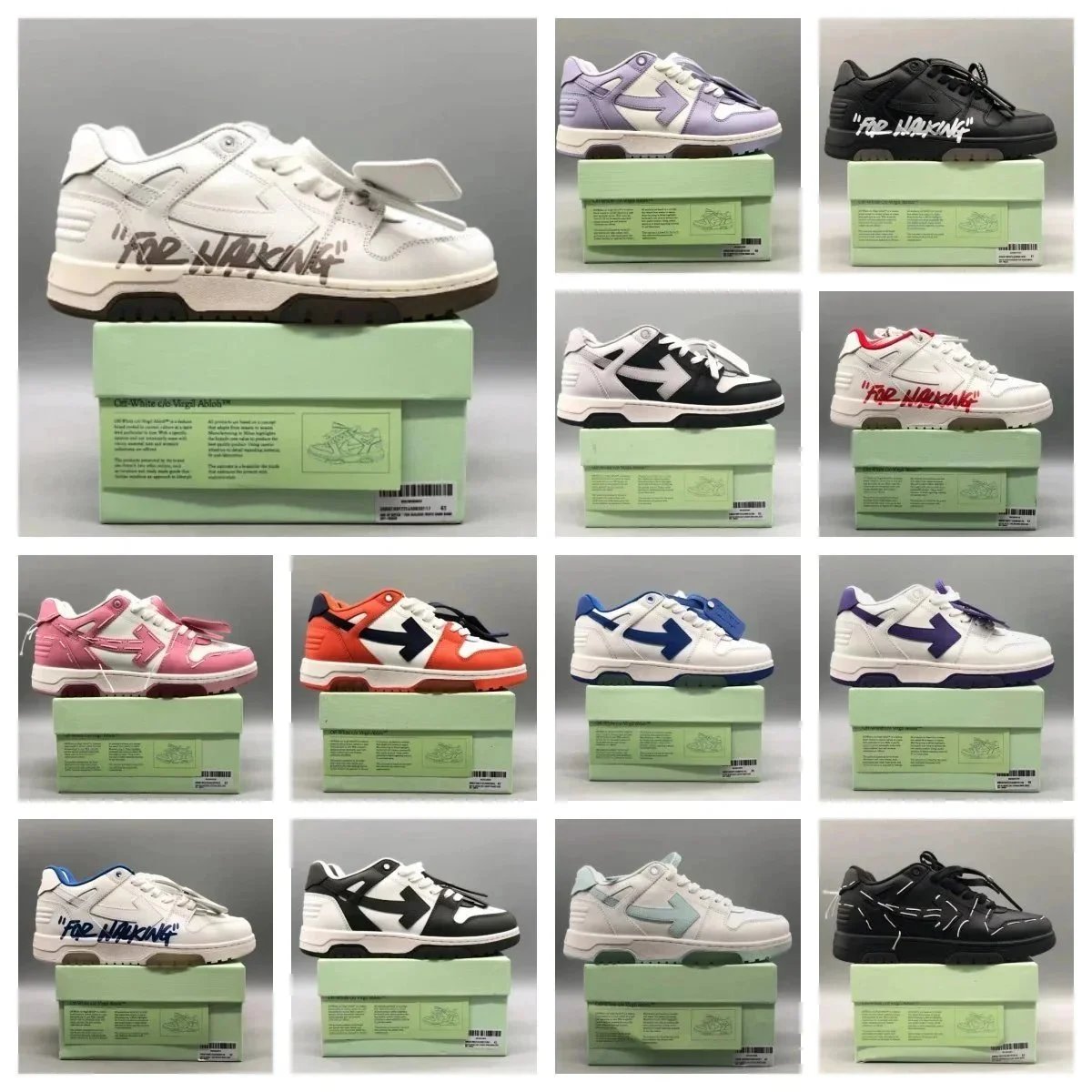 Off-White x Nike Air Force 1 Low 'For Walking' Sneakers