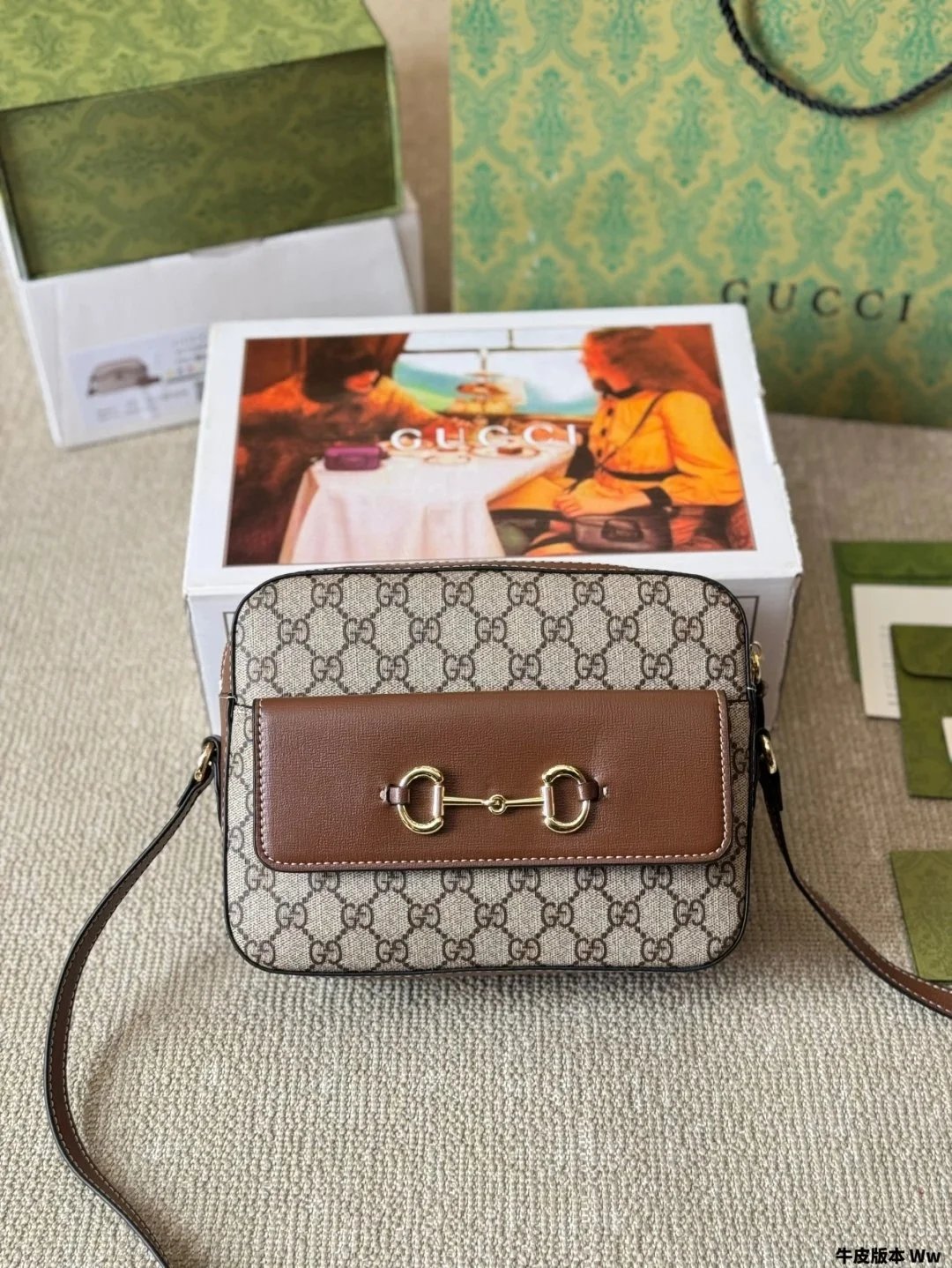 Gucci Horsebit 1955 Shoulder Bag in GG Supreme Canvas