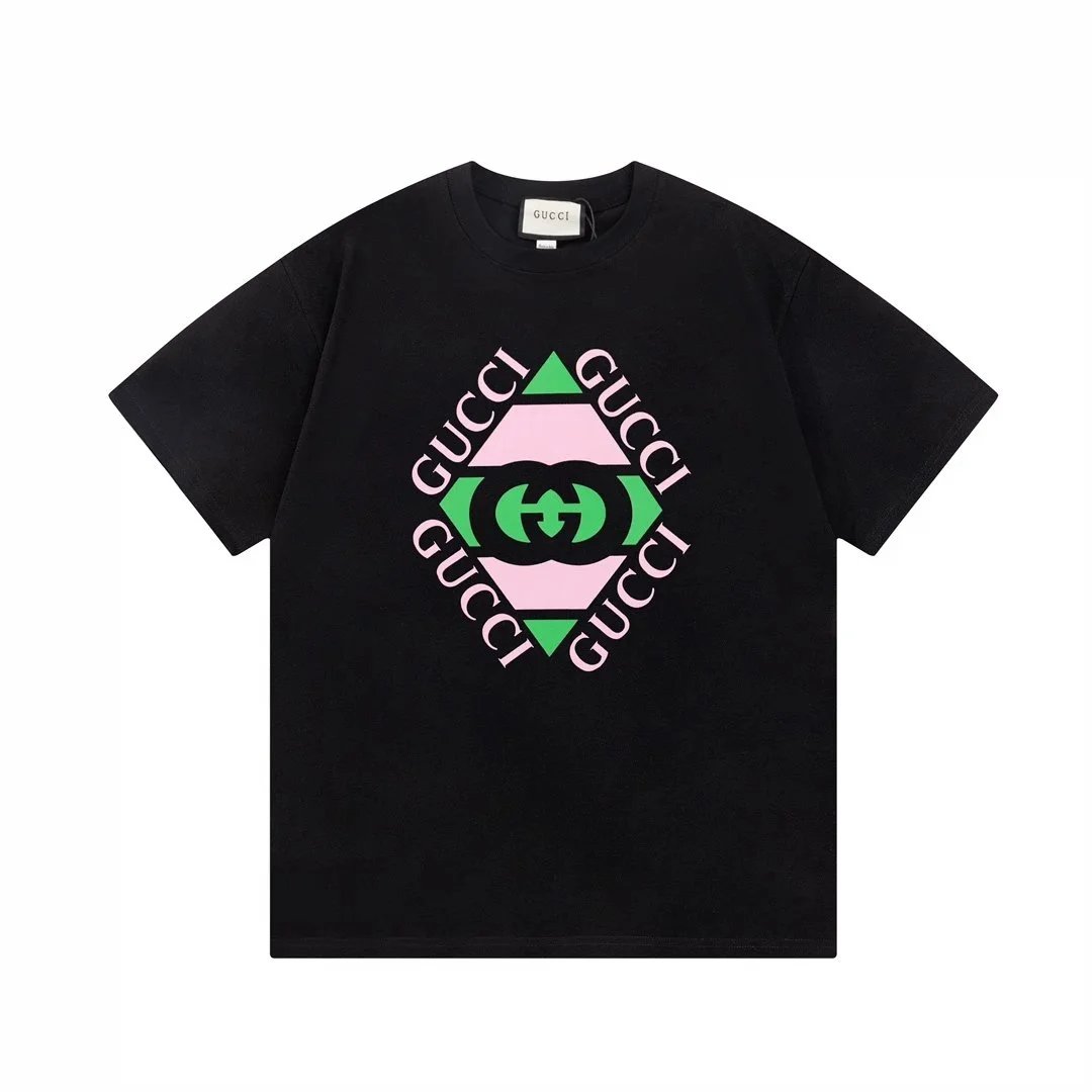 Gucci Black T-Shirt with Logo Print Design